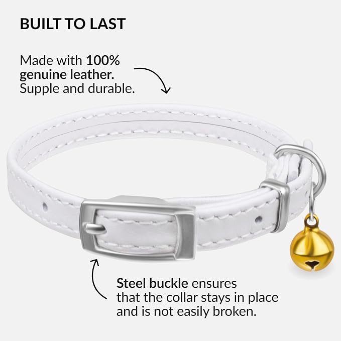 CollarDirect Leather Cat Collar - Image 2