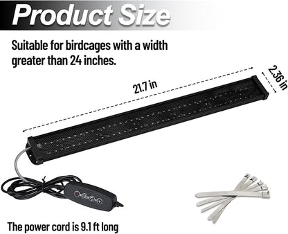 Bird Light for Cage, Full Spectrum LED Birdcage Lighting, Bird Lamp - Image 4