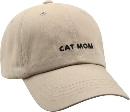 Cat Mom & Dad Hats for Proud Cat Parents | for Men & Women | Embroidered Text - Image 2