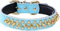 Spiked Studded Dog Collar, Genuine Leather Dog Collar, Adjustable Pet Collars by Unknown