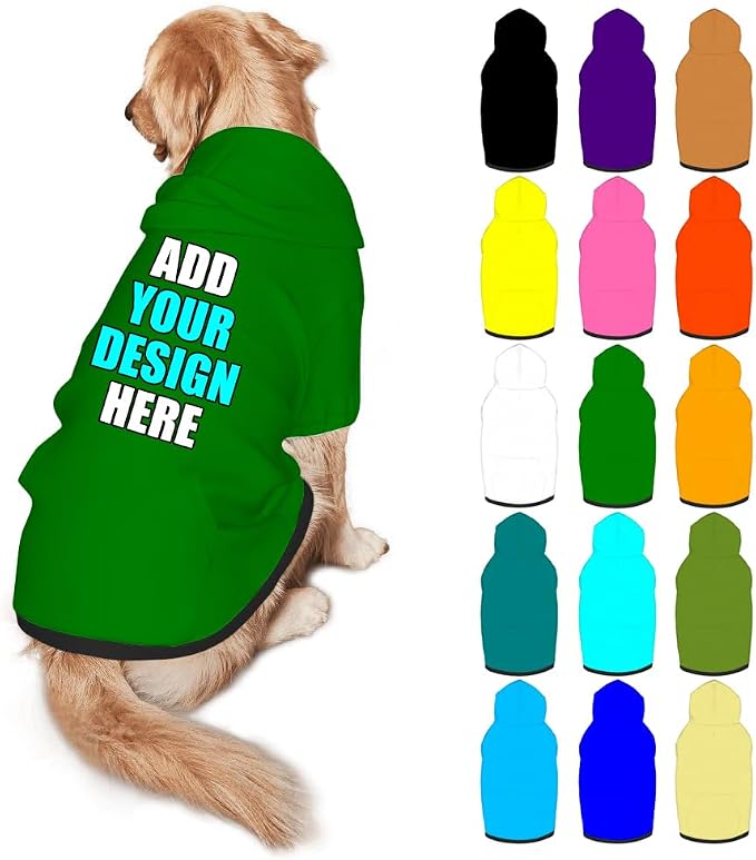 Custom Dog Clothes with Photo Name Logo Personalized Dog Sweaters by Mynvzrk