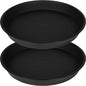 2 Pack of 14 inch Plant Saucer, Heavy Duty Round Plant Trays by Bleuhome