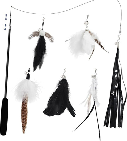 SONGWAY Cat Wand Toys for Indoor Cats by SONGWAY