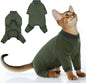 PUMYPOREITY Sticky Hair Cat Clothes, Prevent Loss Pajamas, Soft Sweaters by PUMYPOREITY