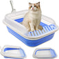 kathson Collapsible Kitten Litter Box, Foldable Anti-Splashing Small Kitty by kathson
