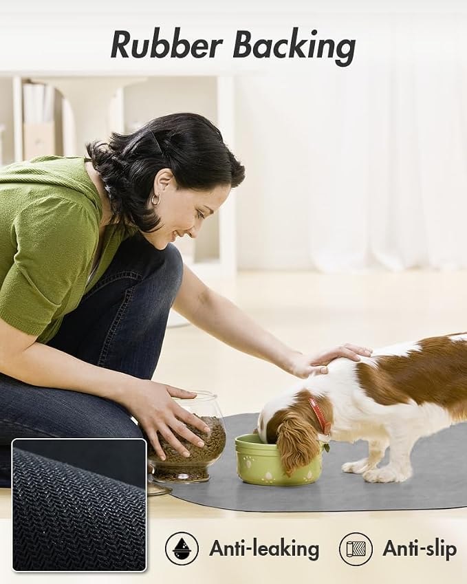 Absorbent Dog Food Mat-Cat Dog Mat - Image 5