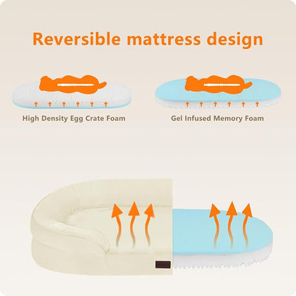 Dwanton Orthopedic Dog Bed for Large Dogs - Image 3