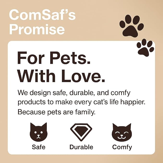 ComSaf 26.4" Large Cat Scratcher Bed, Cat Scratching Board, Durable Cardboard - Image 9