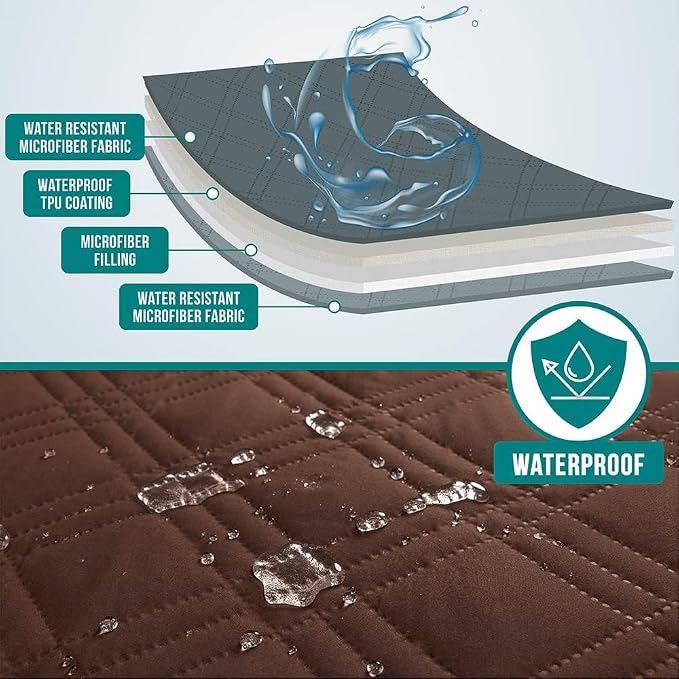 PetAmi Waterproof Couch Cover for Dogs, Waterproof Pet Blanket, Reversible - Image 3