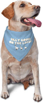 Silly Goose on The Loose Triangle Dog Bandana, Summer Bandana Funny Triangle by vercosee