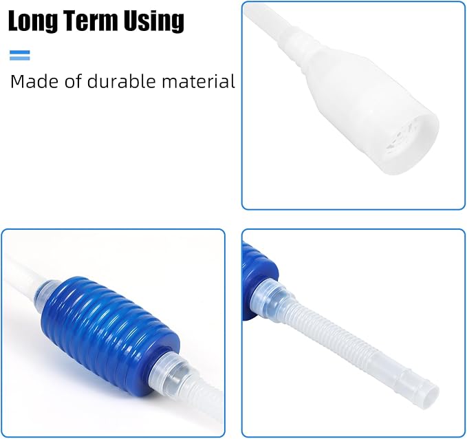 AQUANEAT Aquarium Vacuum Siphon, Fish Tank Water Changer, Gravel Cleaner - Image 3