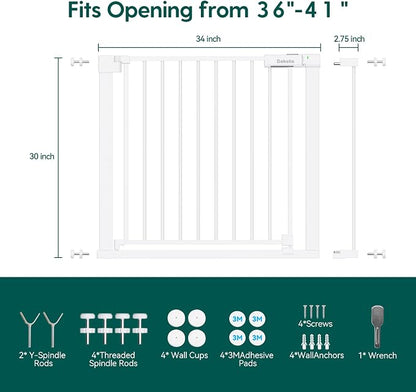BABELIO Baby Gate for Doorways and Stairs, 36-41" Pet Gate - Image 6