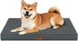 Plush Dog Bed for Medium Dogs, Waterproof Dog Crate Mat Orthopedic Egg Crate by TailStories
