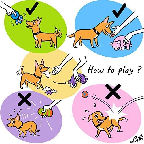 CHIWAVA 3PCS 2.7'' Squeak Latex Dog Toy Football Chew Fetch Throw Ball - Image 6