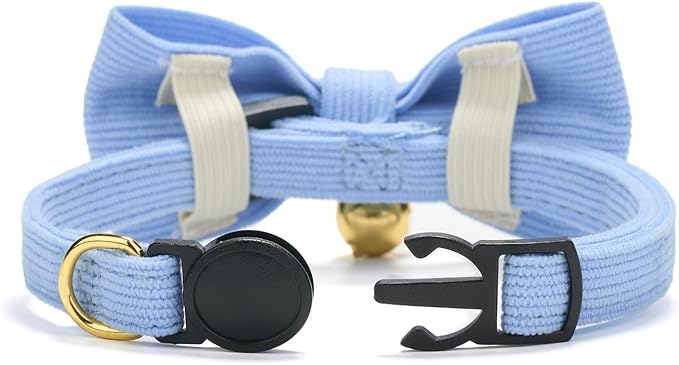2 Pack Soft Corduroy Cat Collars - Image 5