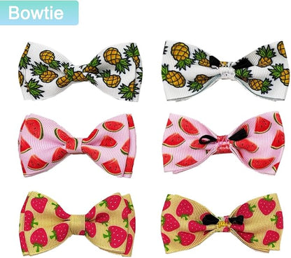 Fruit Cat Collar with Bow Tie and Bell 3 Pack Watermelon Strawberry and - Image 4