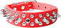 Spiked Dog Collar Soft Pu Leather Mushrooms Rivet Spike Studded Puppy by Unknown