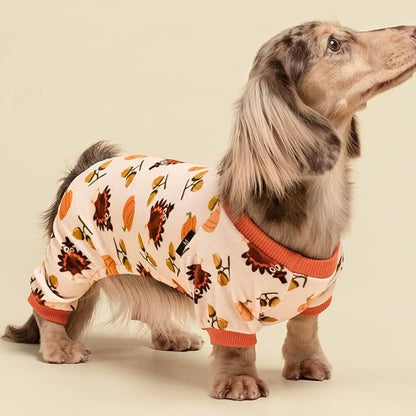 Fitwarm Thanksgiving Turkey Dog Pajamas, Funny Dog Winter Clothes - Image 4
