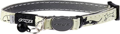 Rogz Glowcat Cat Collar with Safety Buckle Kitten/x-Small by Rogz