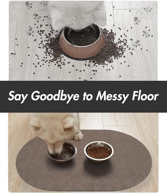 Absorbent Dog Food Mat-Dog Mat for Food and Water Bowl, Quick Dry Pet Food Mat - Image 3