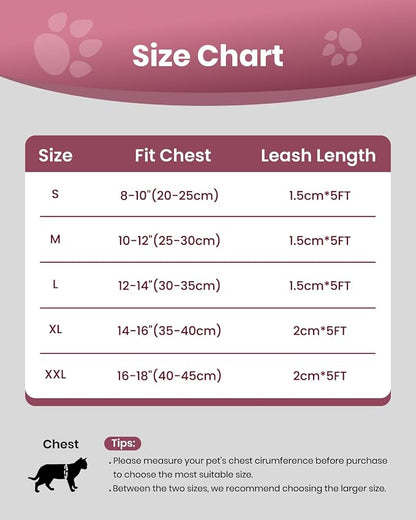 FAYOGOO Cat Harness, Cat Leash and Harness Set - Image 6
