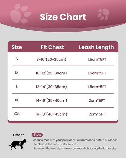 FAYOGOO Cat Harness, Cat Leash and Harness Set - Image 6