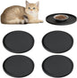 4 PCS Thickened Pet Silicone Food Mat, Nonslip Waterproof Cat Dog Feeding Bowl by Arespark