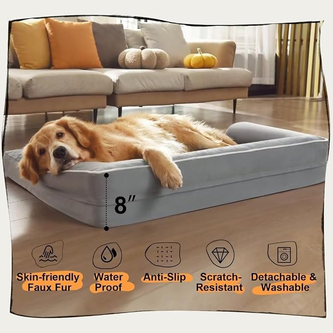 Large Dog Bed Orthopedic Washable - Image 6