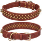Spiked Dog Collar Soft Pu Leather Mushrooms Rivet Spike Studded Puppy by Unknown