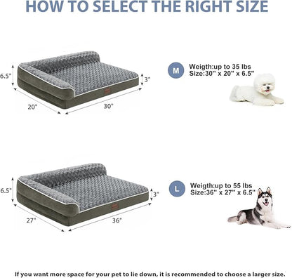 BFPETHOME Orthopedic Dog Beds for Large Dogs-Waterproof Sofa Pet Bed - Image 4