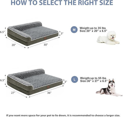 BFPETHOME Orthopedic Dog Beds for Large Dogs-Waterproof Sofa Dog Bed - Image 4