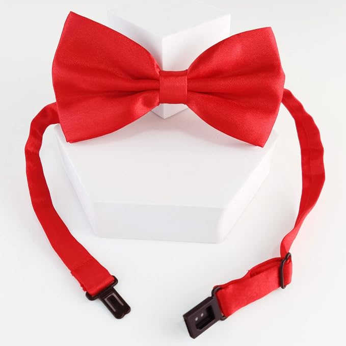 Black and Red Bow Tie for Dogs, KOOLMOX Red and Black Dog Bow - Image 9
