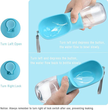 Dog Water Bottle with Food Container, Travel Puppy Water Bowl, Portable Pet - Image 5