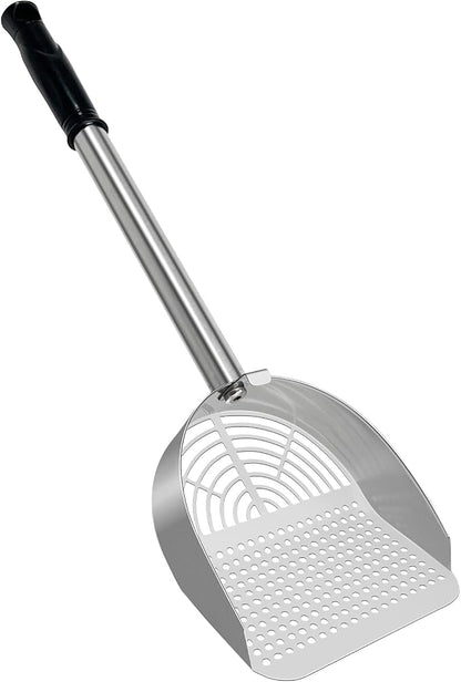 Cat Litter Scoop Deep Shovel, Detachable Long Handle Litter Scooper, Metal Cat by LIHOOOOM