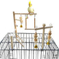 PINVNBY Bird Playground Parrot Play Gym Parakeet Cage Play Stand Wooden Perches by PINVNBY