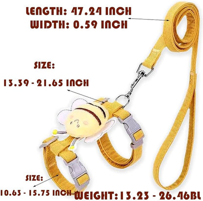 Cat Harness and Leash Set, Cat Harness Escape Proof, Rabbit Harness and Leash - Image 2