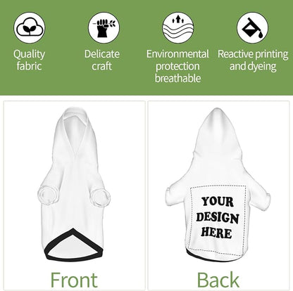 Dog Clothes, Custom Dog Hooded Sweatshirt, Personalized Pet Costume Robe Shirt - Image 4