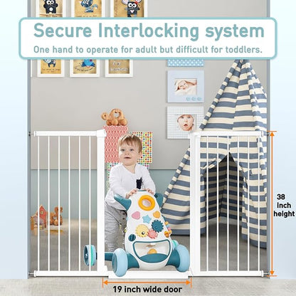 Fairy Baby 24.0"-26.7" Inch Narrow Baby Gate, Metal Safety Child Gate - Image 6