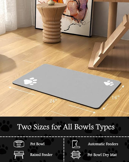 Pet Feeding Mat-Absorbent Dog Mat - Image 7