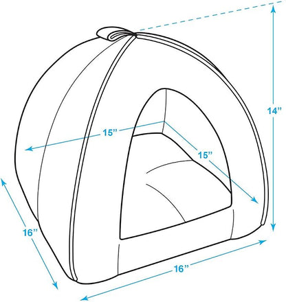 Best Pet Supplies Dog House Bed Crate Mat Tent Indoor Round Soft Plush - Image 3