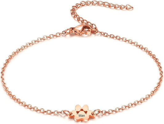 MeMeDIY Personalized Paw Print Bracelet by MeMeDIY