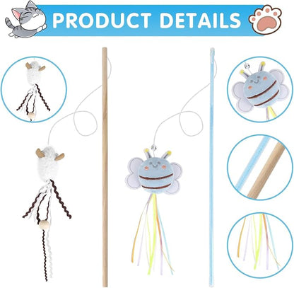 NOWFRESH Cat Wand Toy Set, Equipped - Image 3