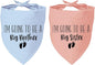 2 Pack Dog Bandana Pregnancy Announcement, I'm Going to Be a Big Brother Gender by YROVWENQ