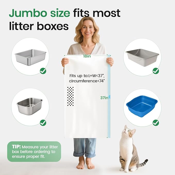 Sifting litter bags with 7-Day Litter System, Heavy Duty Thickened litter liners - Image 5