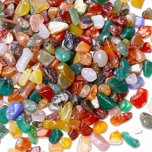 YATOJUZI Colorful Agate 1LB Aquarium Gravel Rocks Mix-color Bulk Wholesale by YATOJUZI