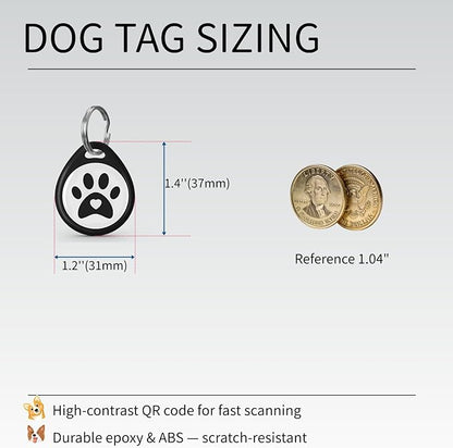 QR Code Dog ID Tag for Collar, Smart Pet ID - Image 2
