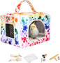 Bird Travel Carrier with Perch Parakeet Carriers with Net, Pad Mat, Feeder by Copfeu