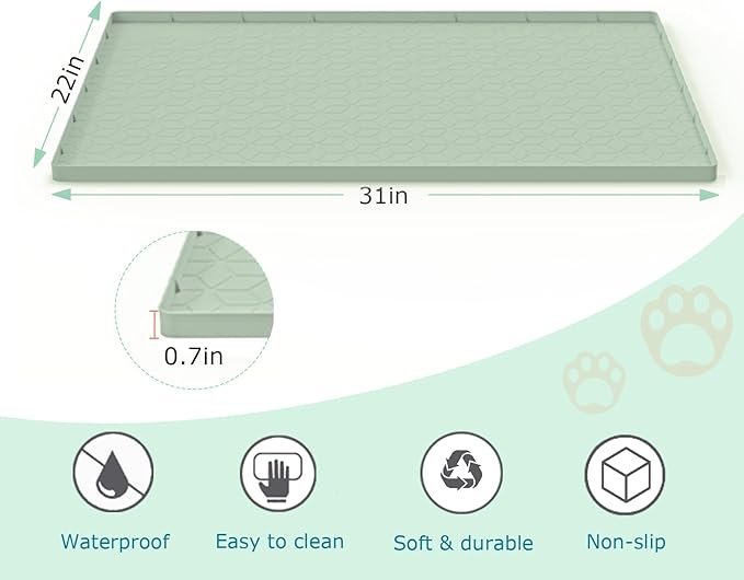 Cat Litter Mat, Silicone Large Cat Litter Trapping Mat - Image 4