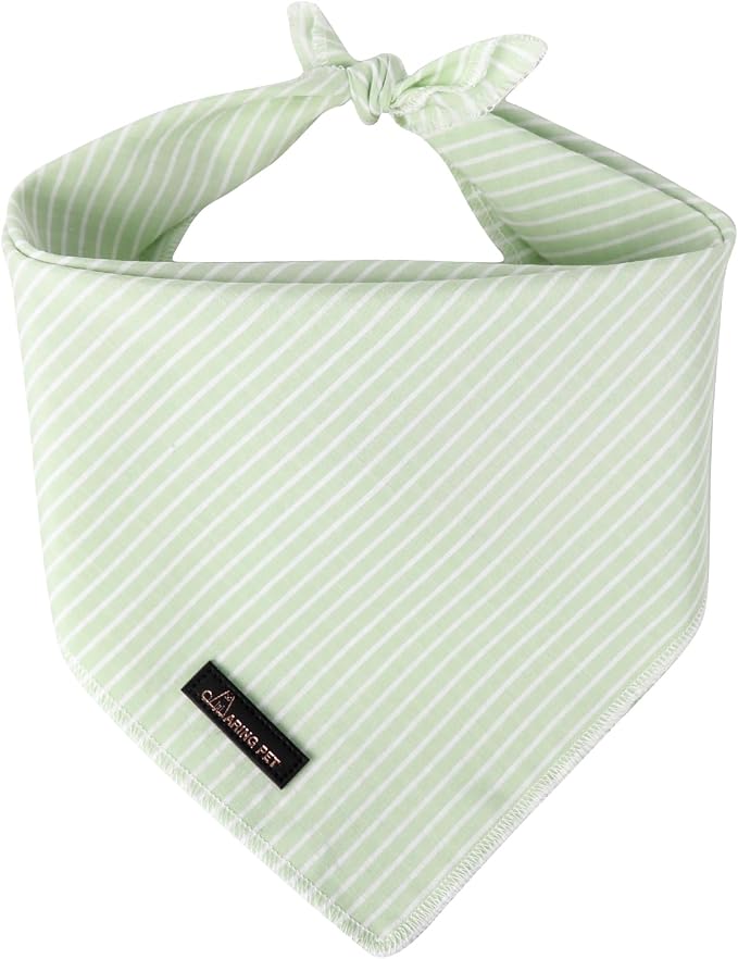 ARING PET Summer Dog Bandana, Cute Green Bandanas, Comfortable Pet Scarf by ARINGPET