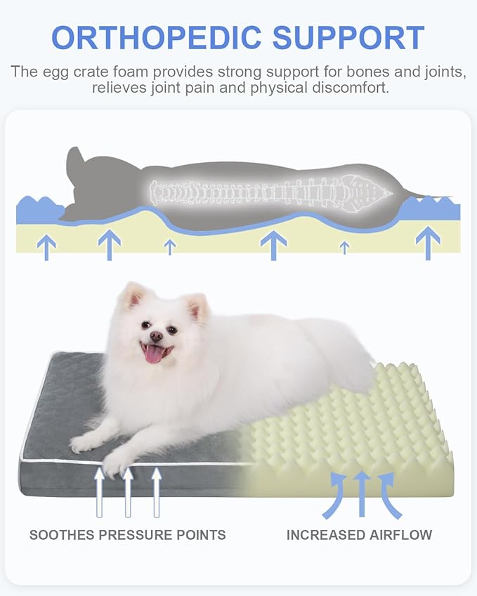 KSIIA Dog Bed for Crate Pad Waterproof for Medium Dogs - Image 3